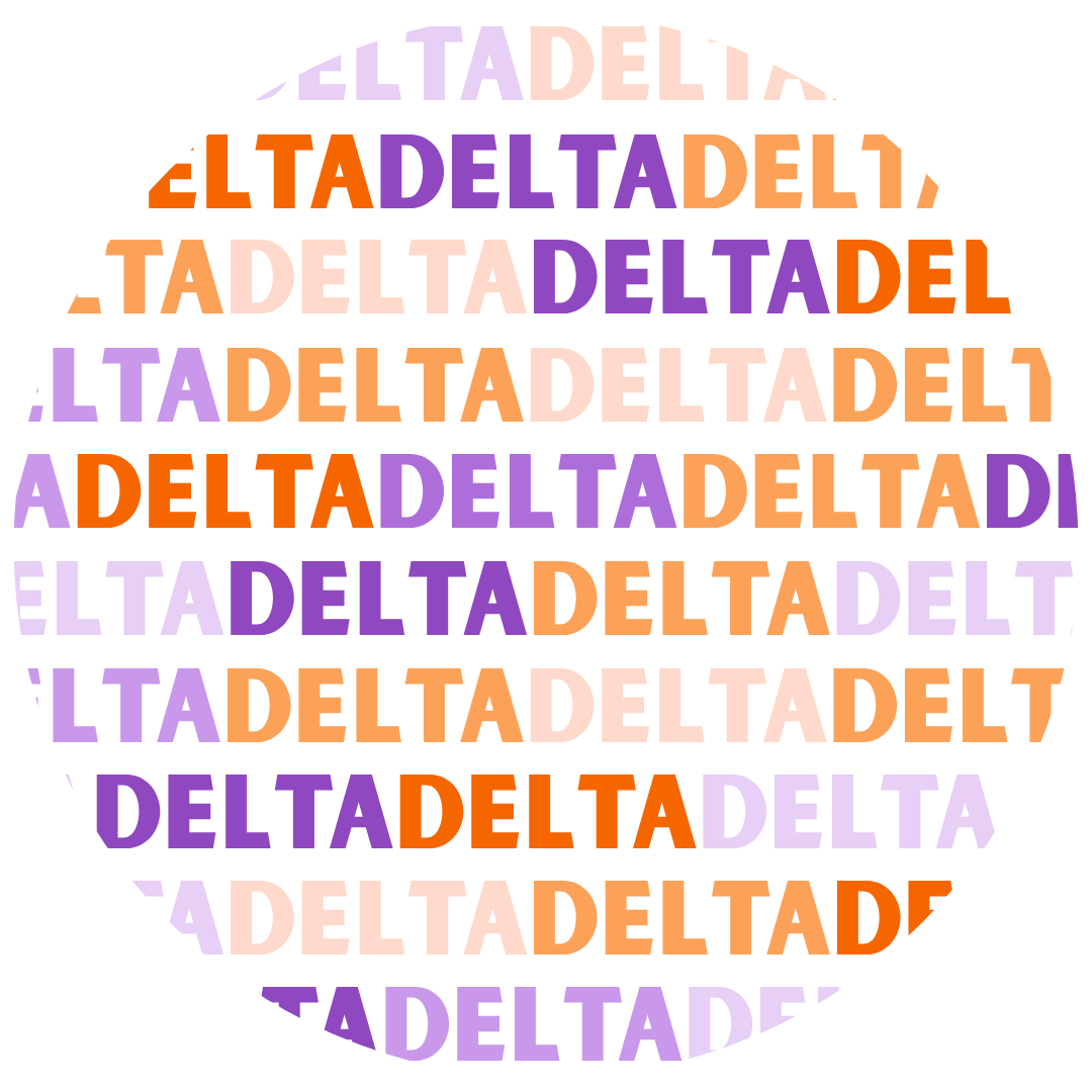 Tri Delta Pattern Pin