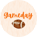 Striped Gameday Pin