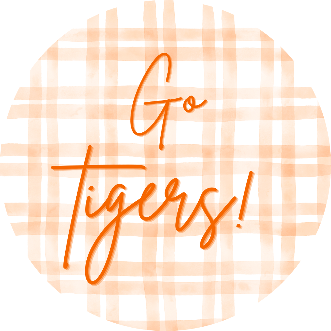 Plaid Tigers Pin