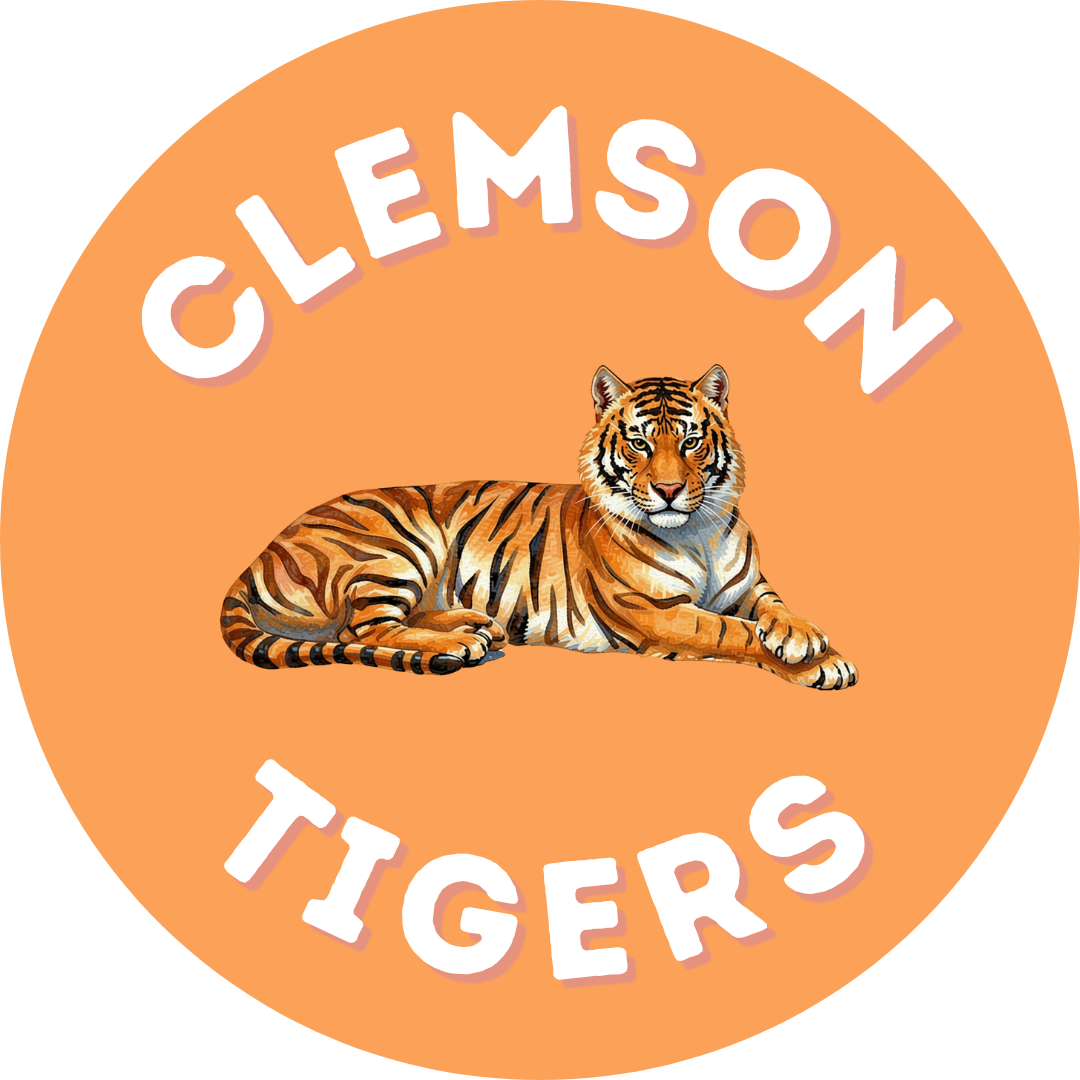 Orange Clemson Pin