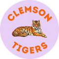 Purple Clemson Pin