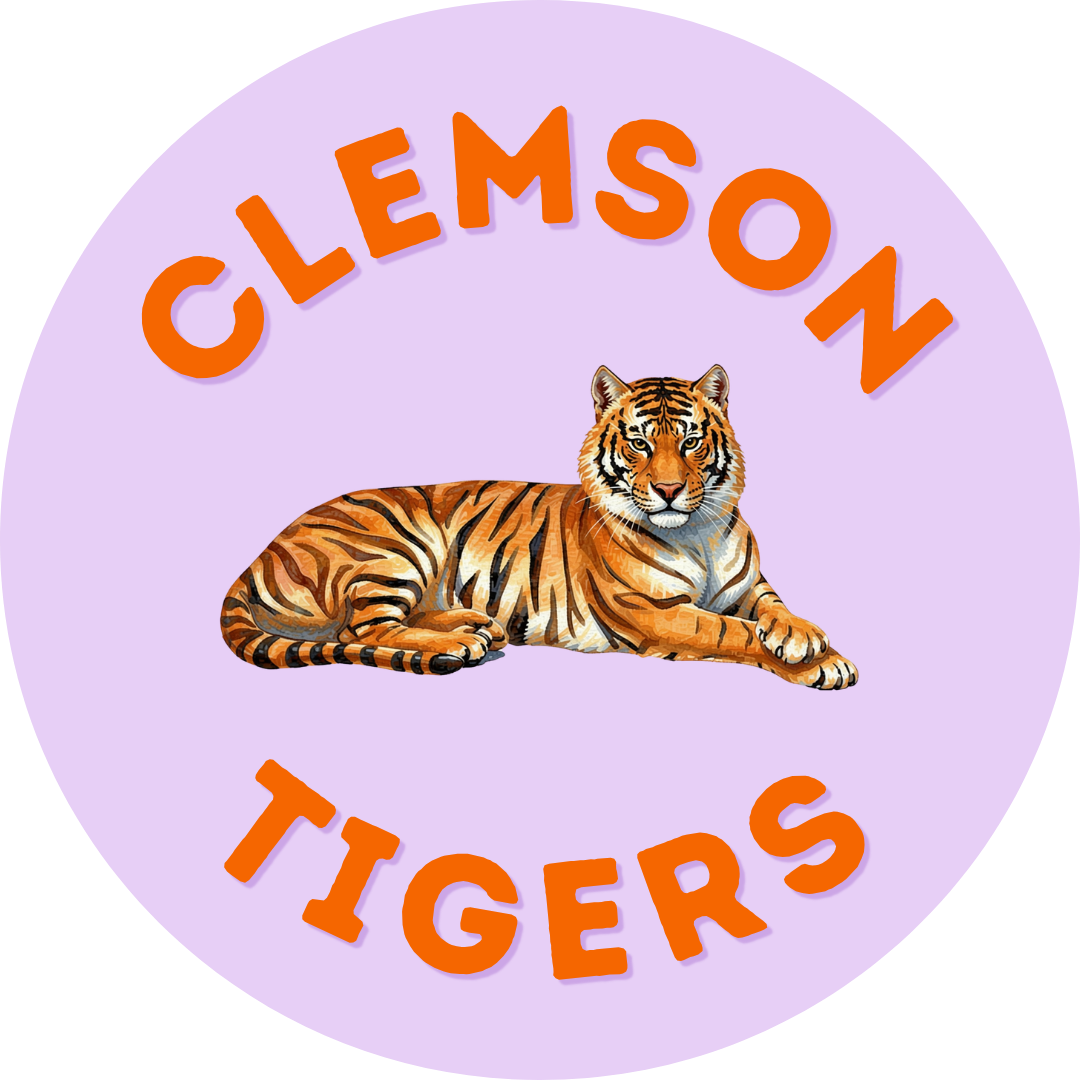 Purple Clemson Pin
